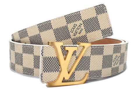 louis vuitton all white belt|Louis Vuitton white checkered belt.